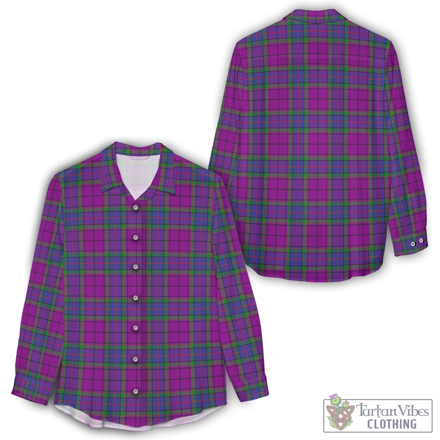 Wardlaw Modern Tartan Womens Casual Shirt