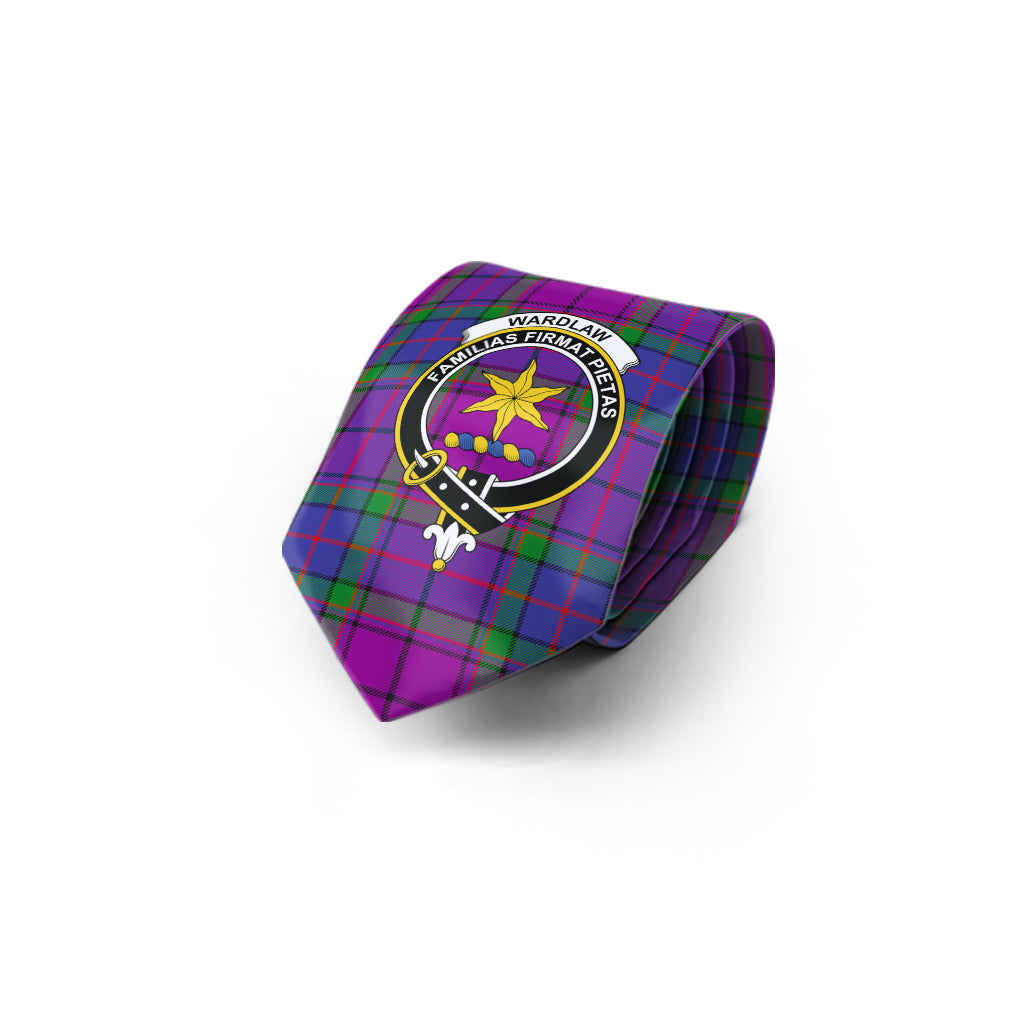 Wardlaw Modern Tartan Classic Necktie with Family Crest - Tartan Vibes Clothing