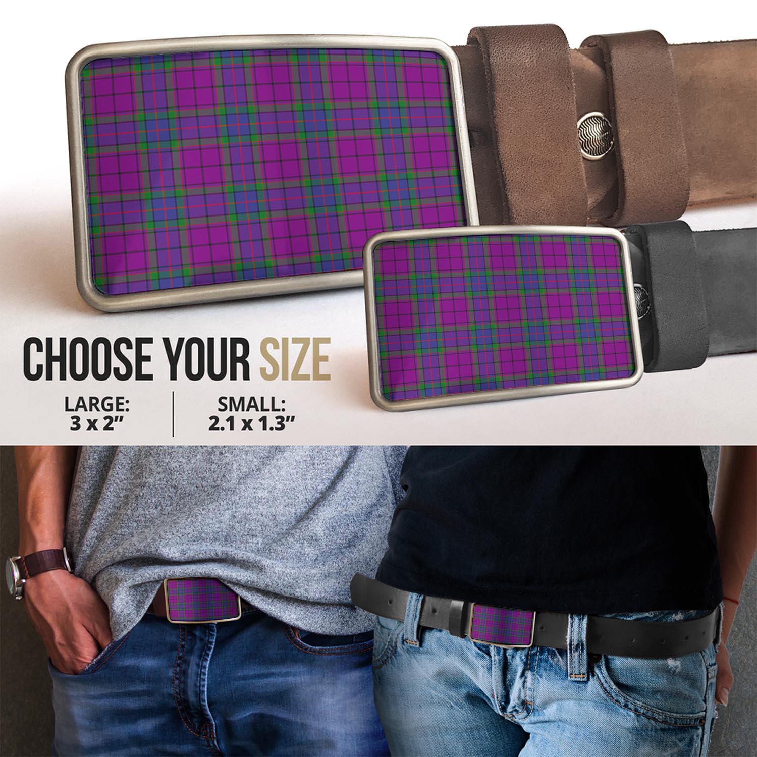 Wardlaw Modern Tartan Belt Buckles - Tartan Vibes Clothing