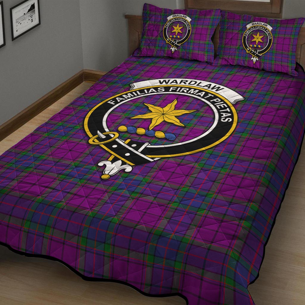 Wardlaw Modern Tartan Quilt Bed Set with Family Crest - Tartan Vibes Clothing