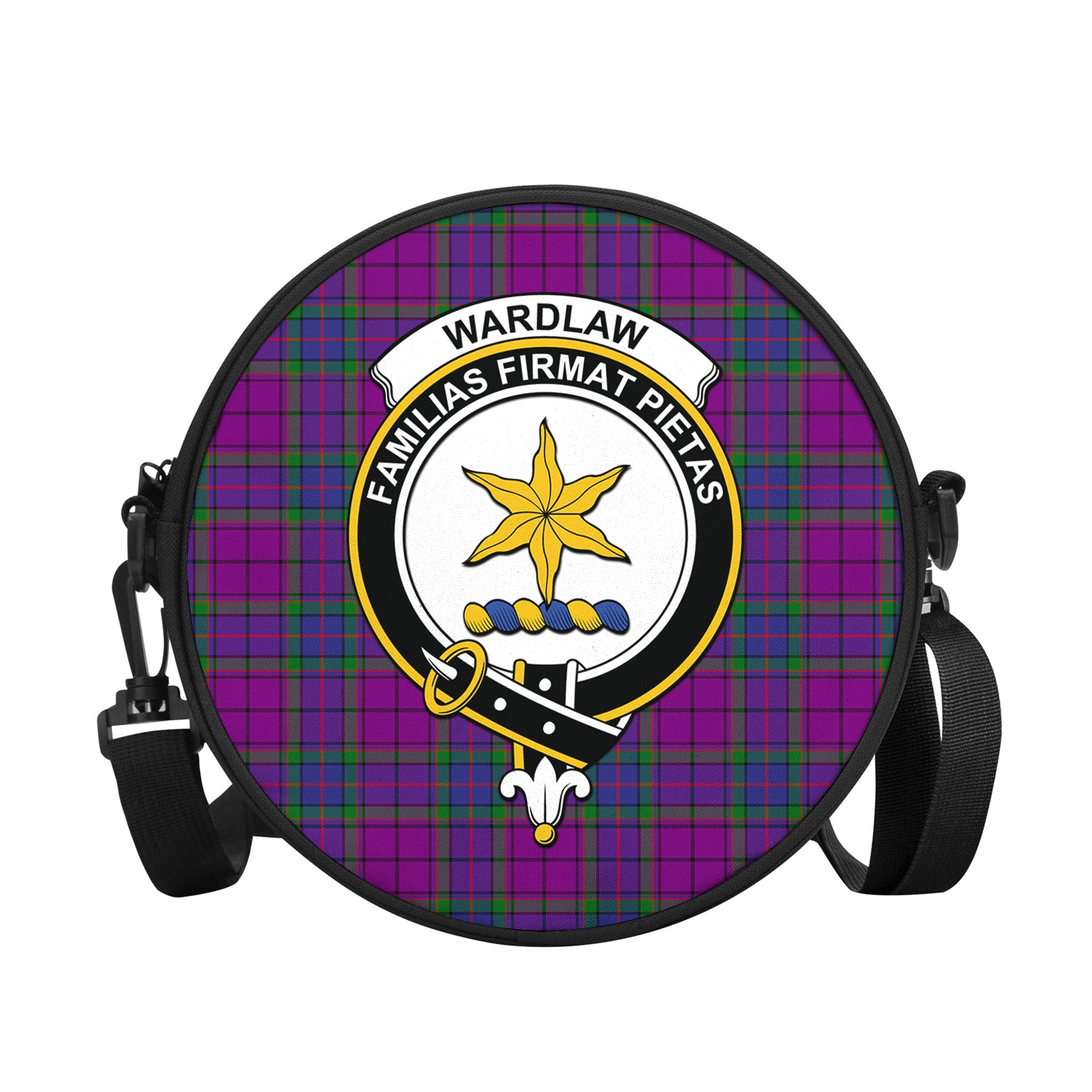 wardlaw-modern-tartan-round-satchel-bags-with-family-crest