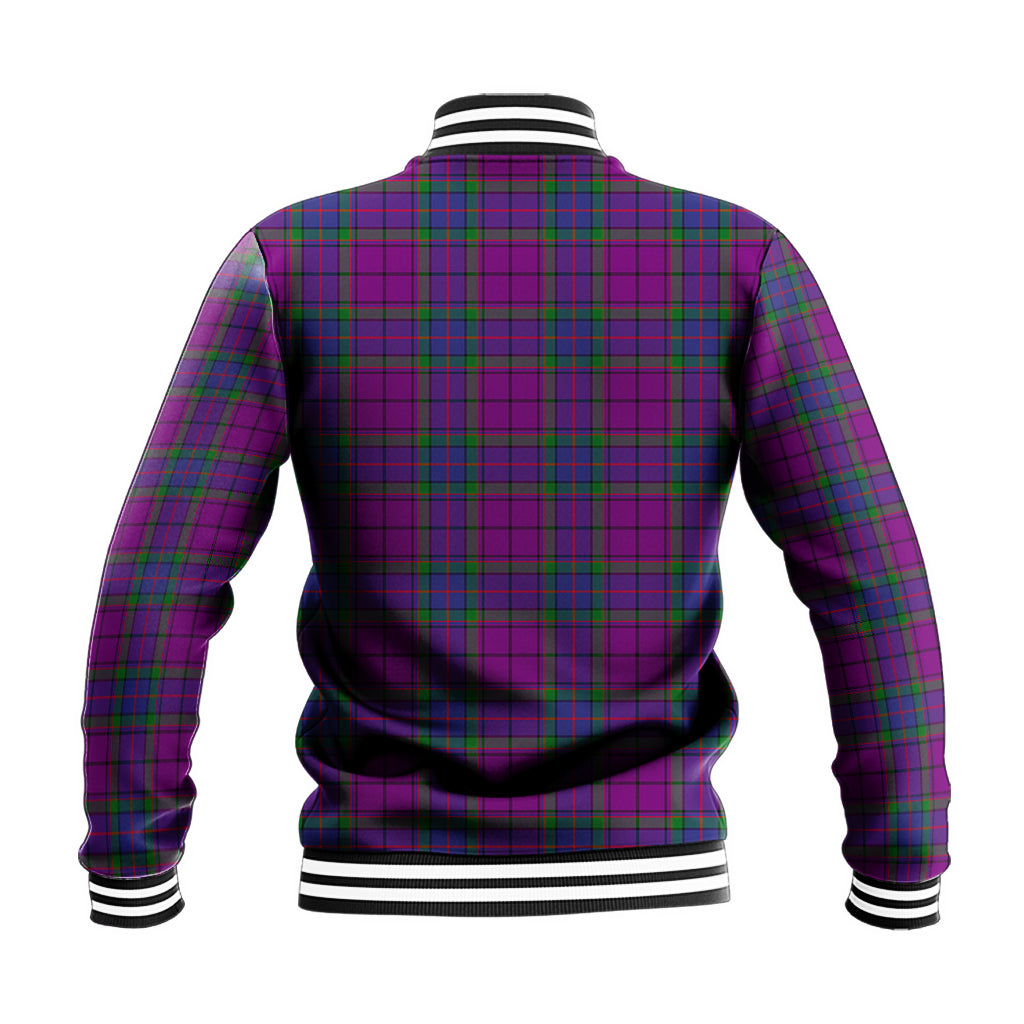 Wardlaw Modern Tartan Baseball Jacket with Family Crest - Tartan Vibes Clothing