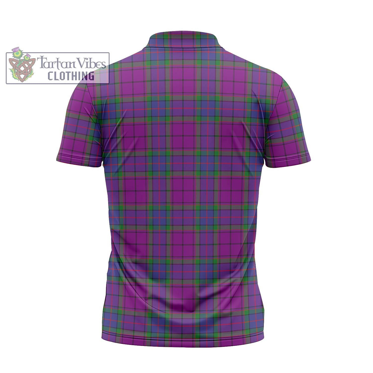 Tartan Vibes Clothing Wardlaw Modern Tartan Zipper Polo Shirt with Family Crest