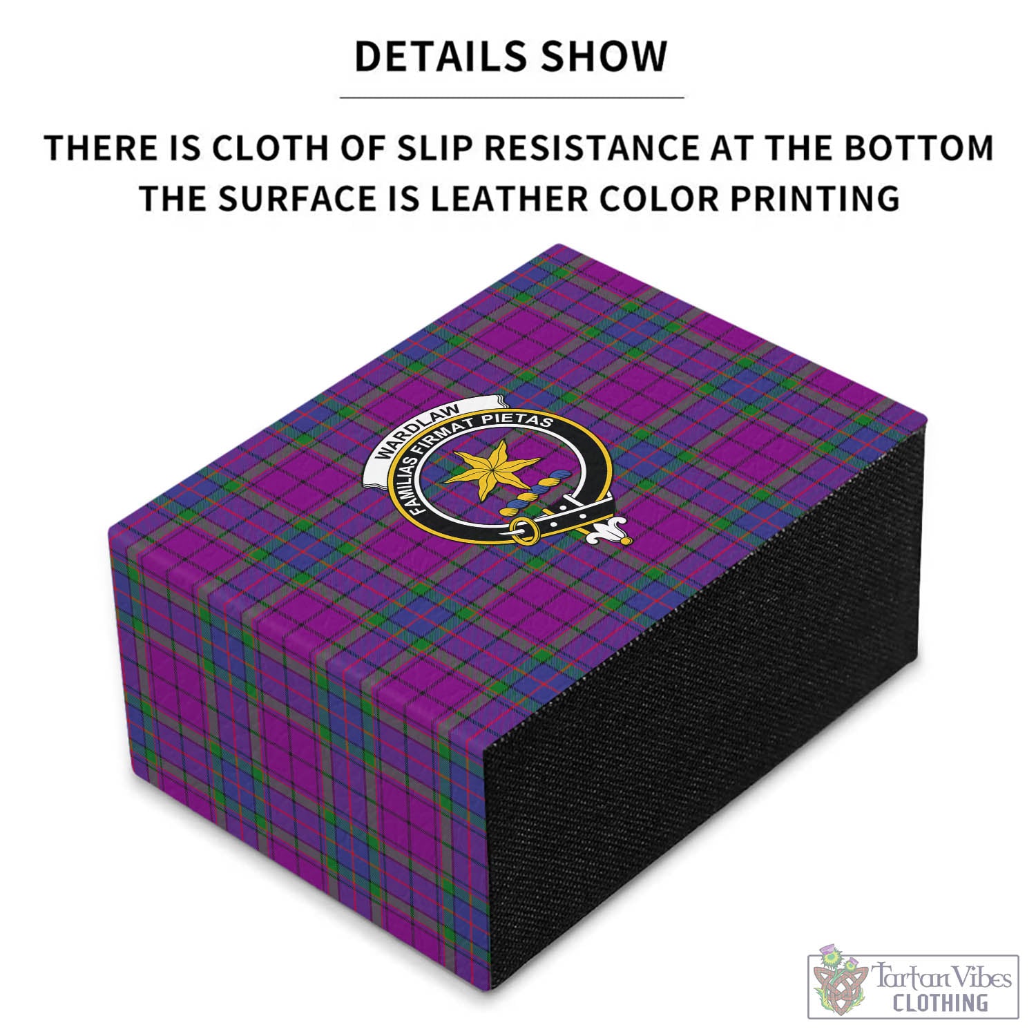 Tartan Vibes Clothing Wardlaw Modern Tartan Pen Holder with Family Crest