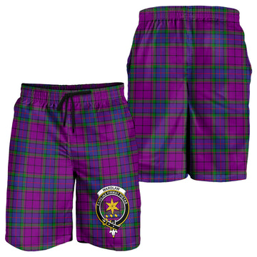 Wardlaw Modern Tartan Mens Shorts with Family Crest