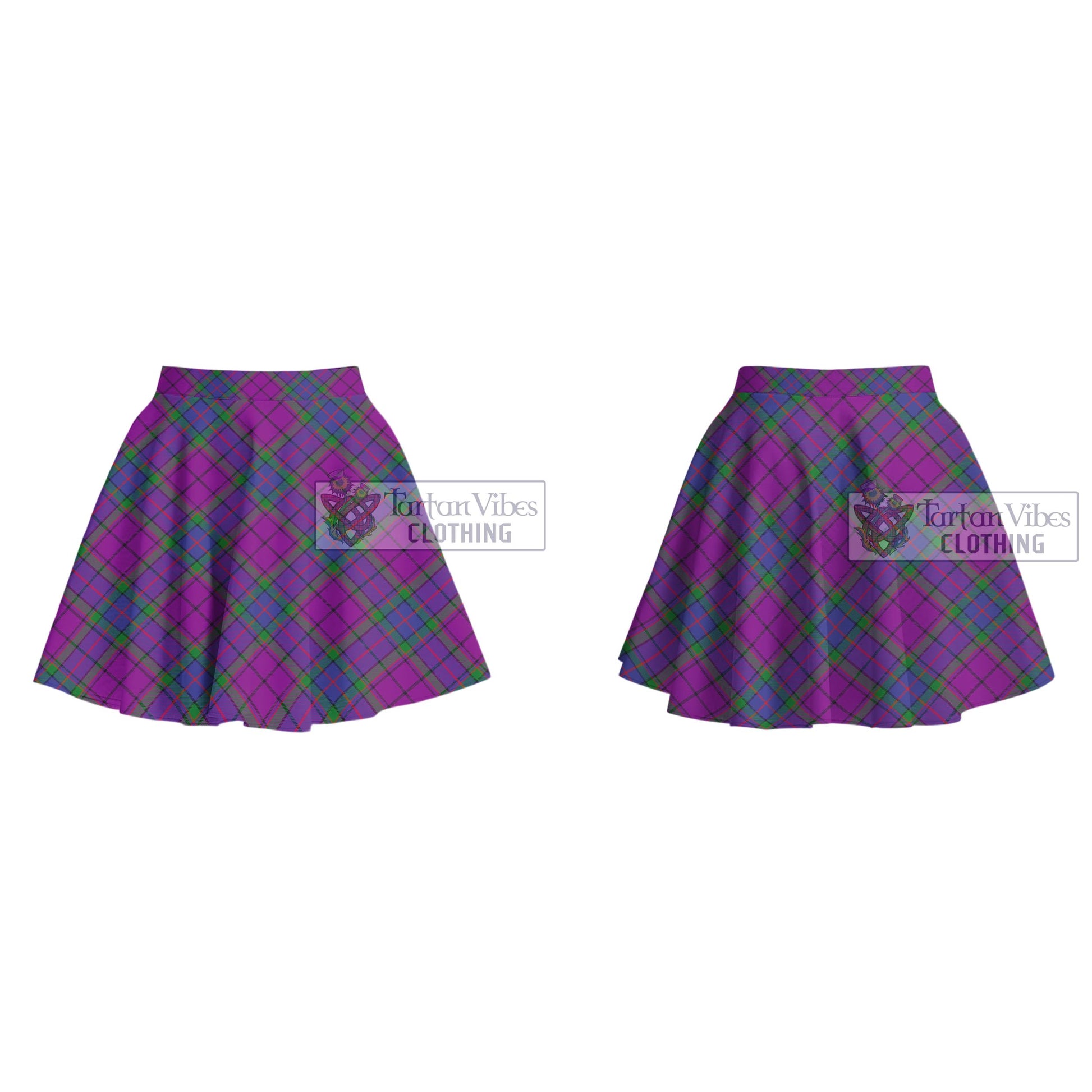 Tartan Vibes Clothing Wardlaw Modern Tartan Women's Plated Mini Skirt