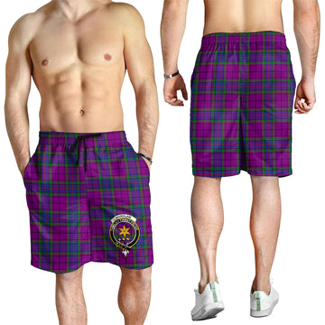 Wardlaw Modern Tartan Mens Shorts with Family Crest