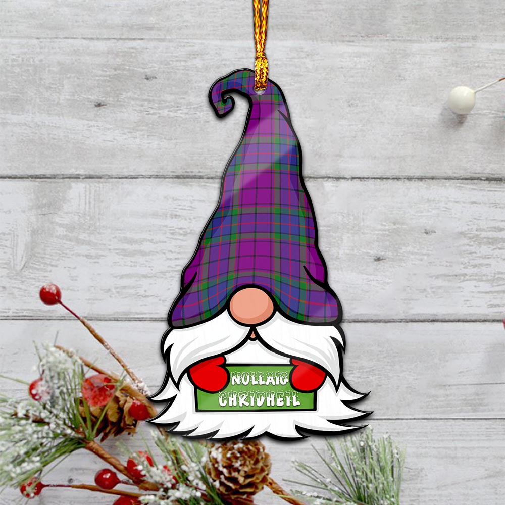 Wardlaw Modern Gnome Christmas Ornament with His Tartan Christmas Hat - Tartan Vibes Clothing