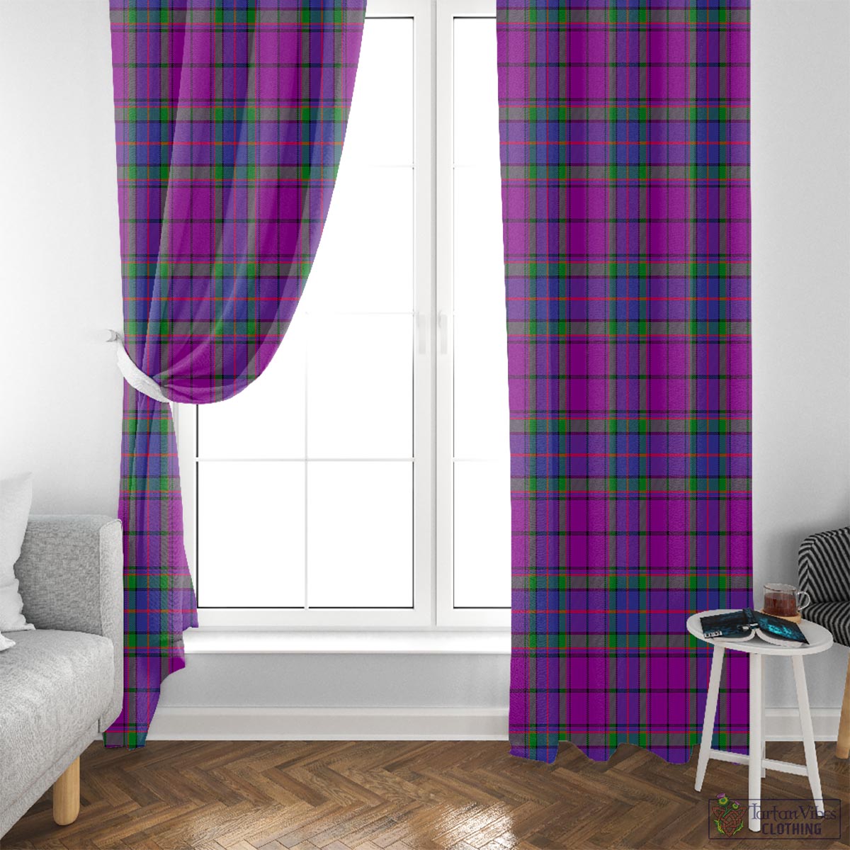 Wardlaw Modern Tartan Window Curtain