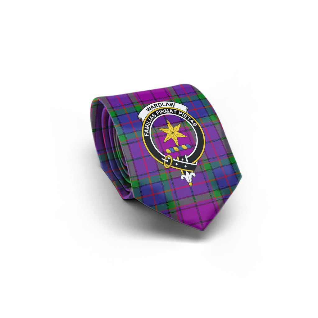 Wardlaw Modern Tartan Classic Necktie with Family Crest - Tartan Vibes Clothing