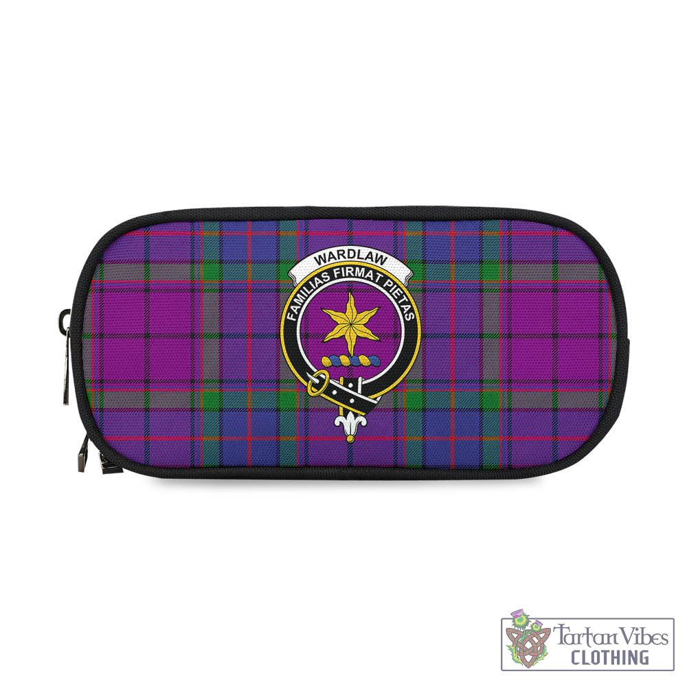 Tartan Vibes Clothing Wardlaw Modern Tartan Pen and Pencil Case with Family Crest