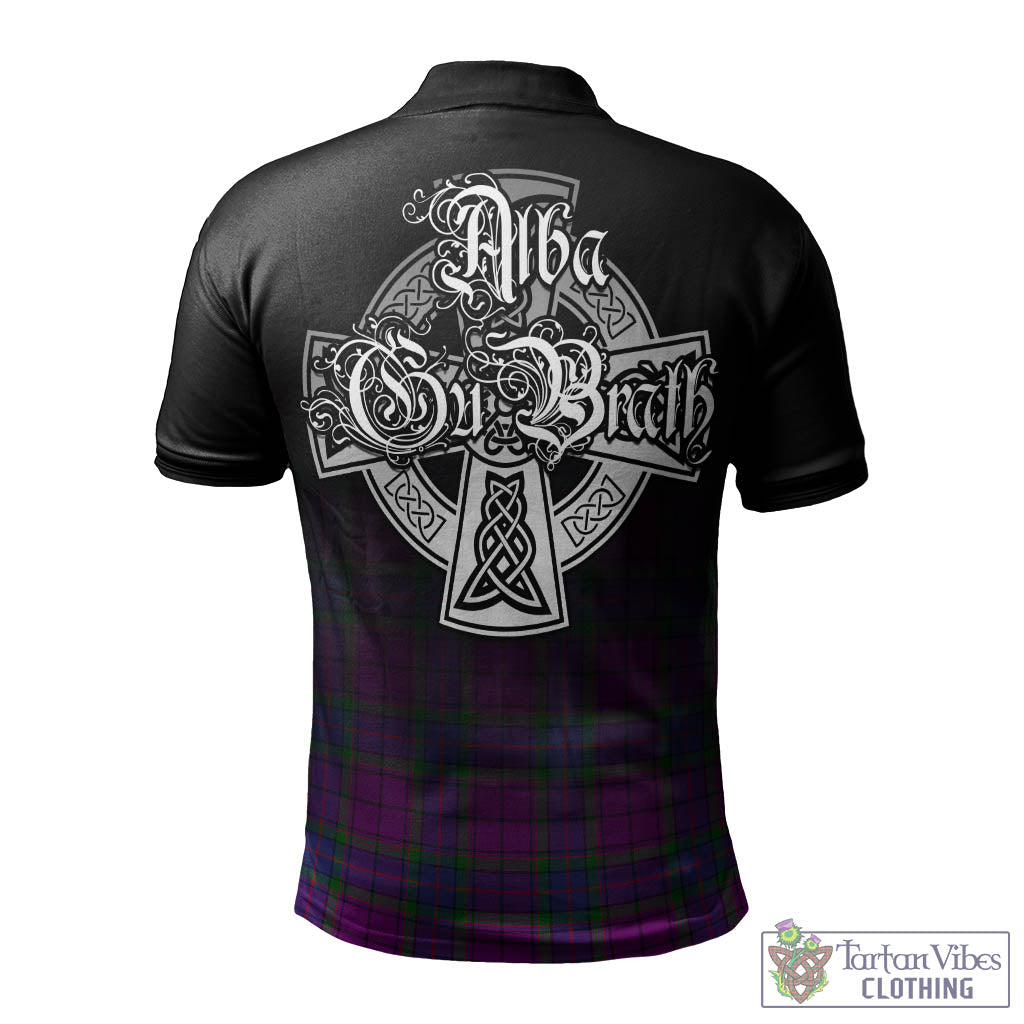 Tartan Vibes Clothing Wardlaw Modern Tartan Polo Shirt Featuring Alba Gu Brath Family Crest Celtic Inspired