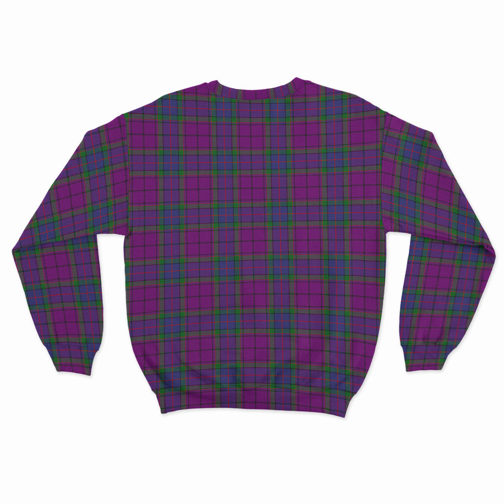 Wardlaw Modern Tartan Sweatshirt with Family Crest - Tartan Vibes Clothing