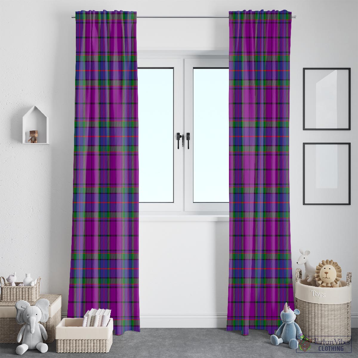 Wardlaw Modern Tartan Window Curtain