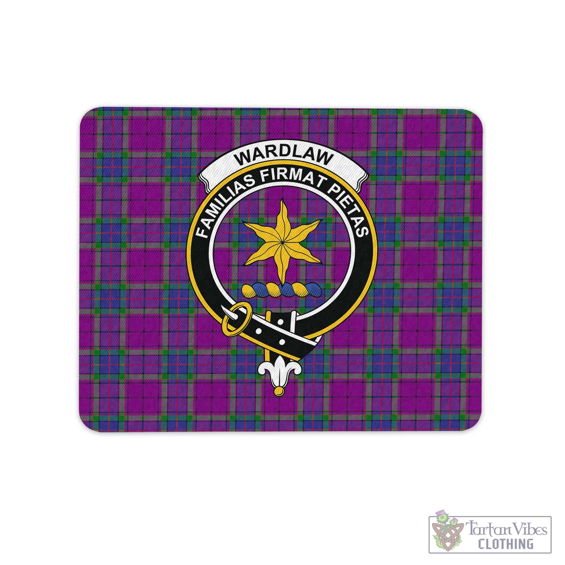 Tartan Vibes Clothing Wardlaw Modern Tartan Mouse Pad with Family Crest