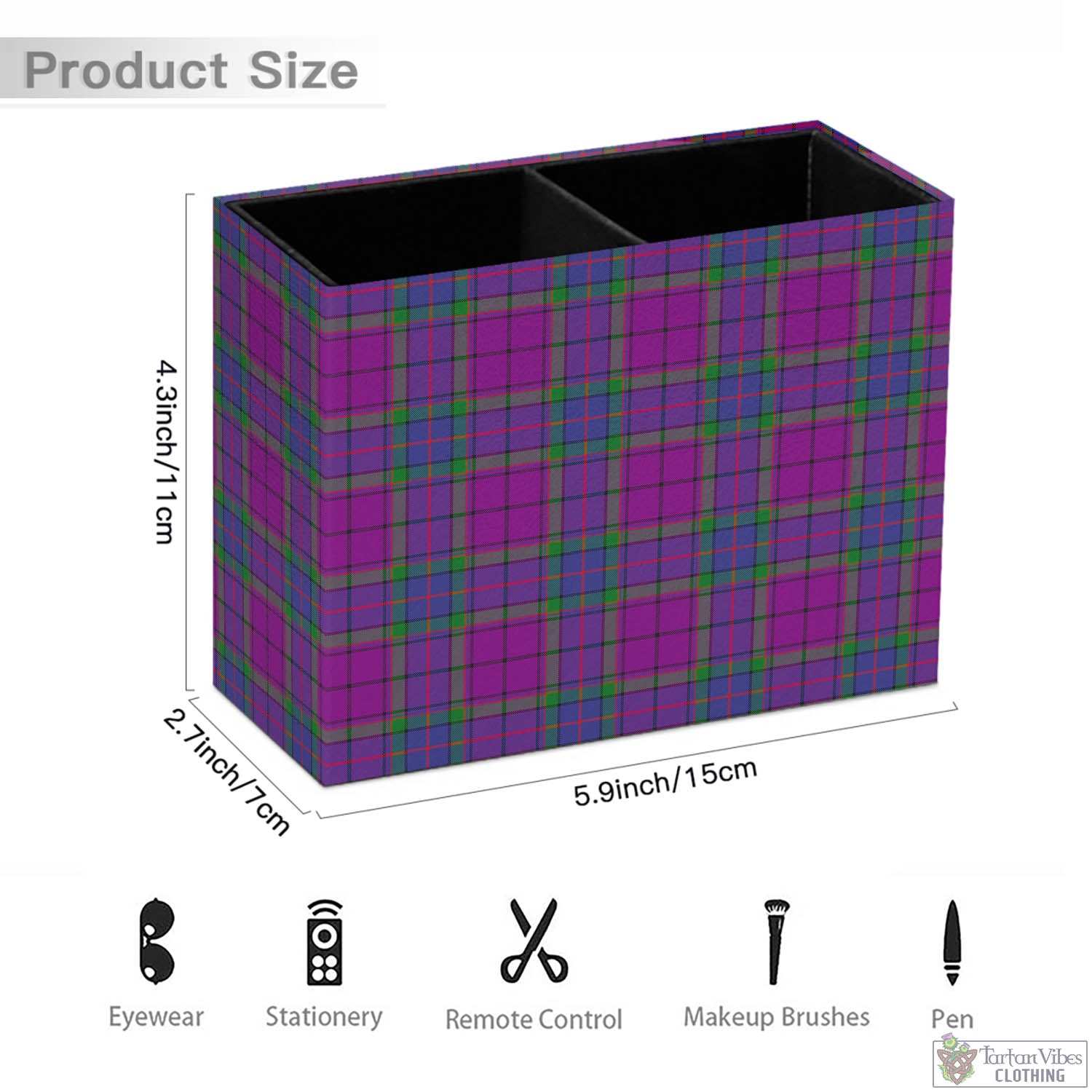 Tartan Vibes Clothing Wardlaw Modern Tartan Pen Holder