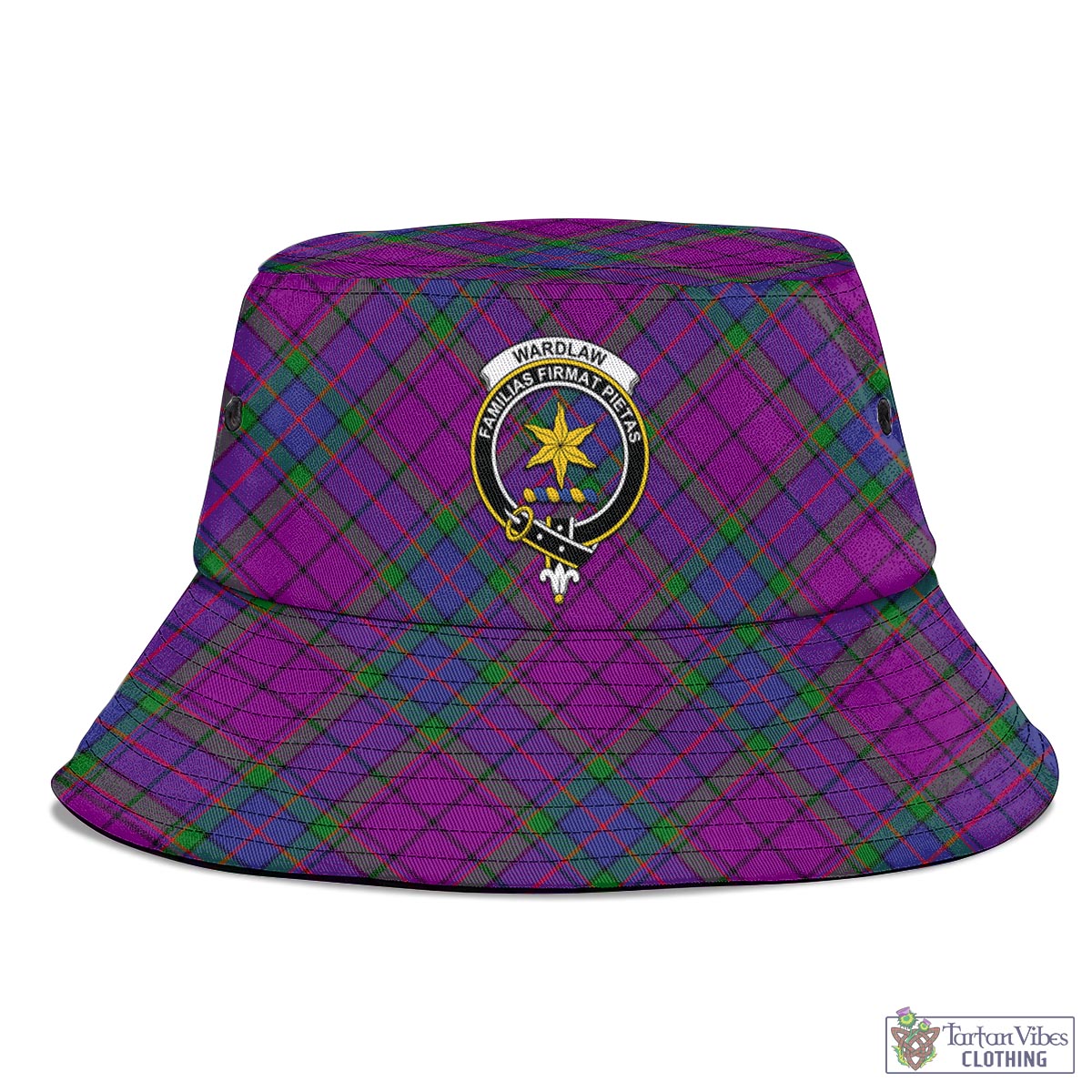 Tartan Vibes Clothing Wardlaw Modern Tartan Bucket Hat with Family Crest