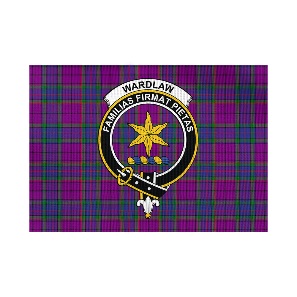 Wardlaw Modern Tartan Flag with Family Crest - Tartan Vibes Clothing