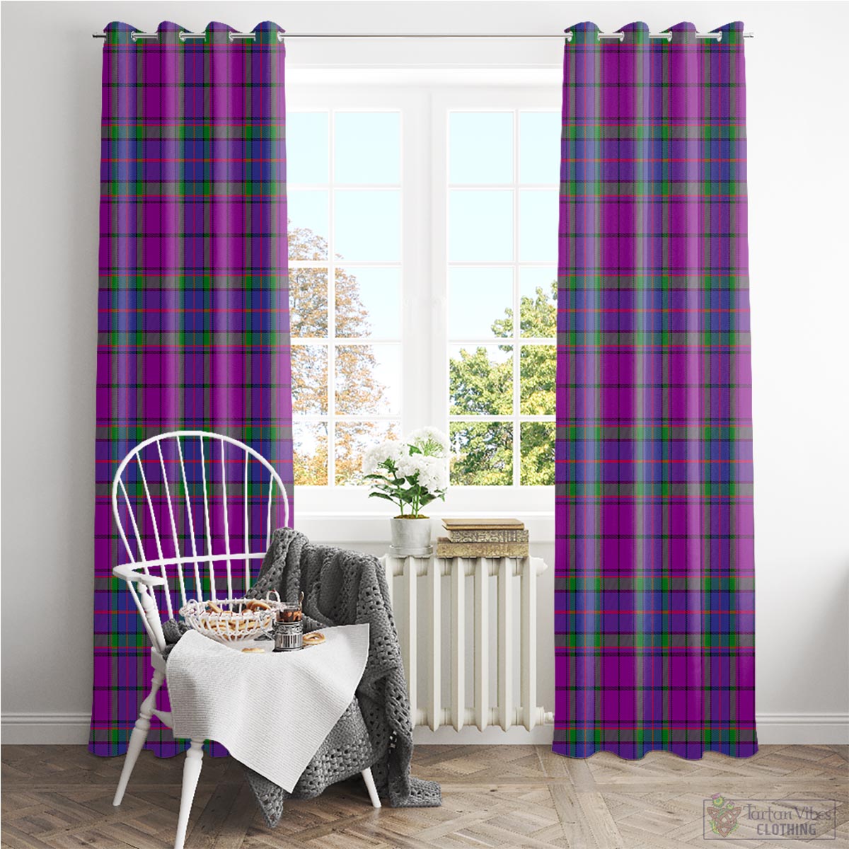 Wardlaw Modern Tartan Window Curtain