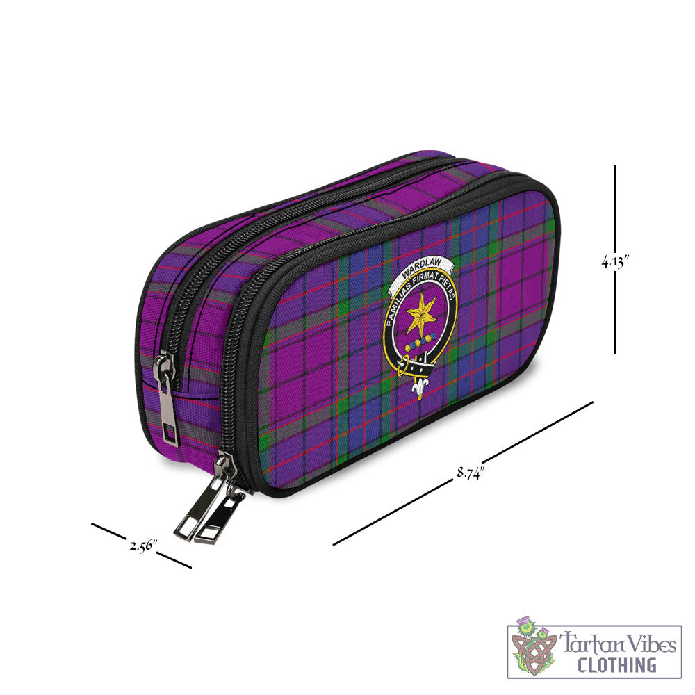 Tartan Vibes Clothing Wardlaw Modern Tartan Pen and Pencil Case with Family Crest