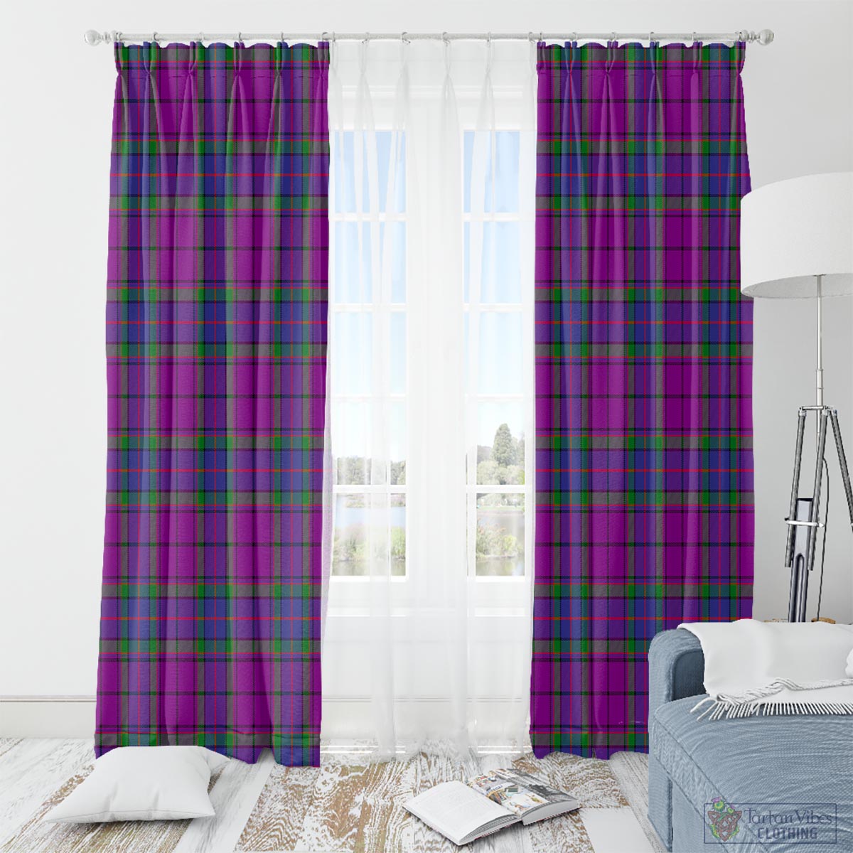 Wardlaw Modern Tartan Window Curtain