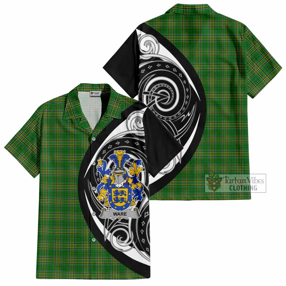 Ware Irish Clan Hawaiian Shirt Celtic Circle Style - Tartan Vibes Clothing