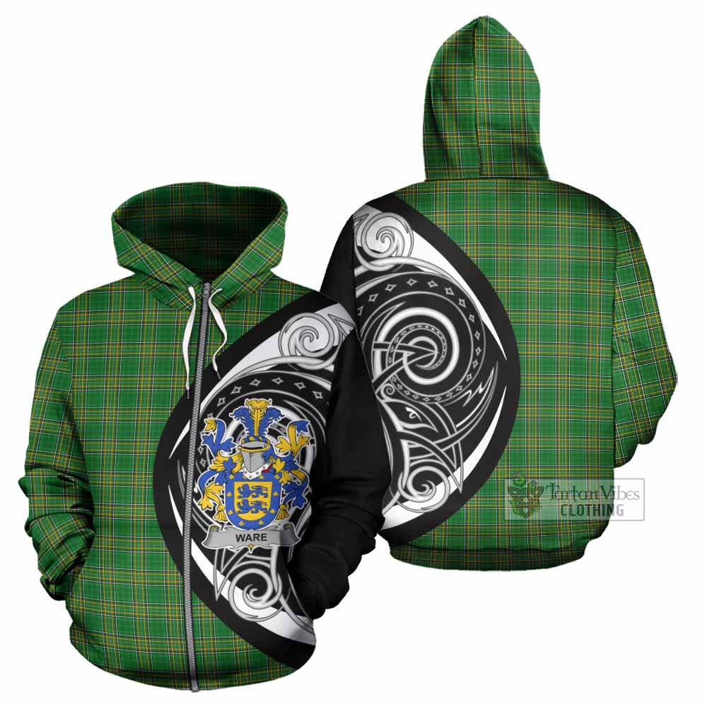 Ware Irish Clan Hoodie Celtic Circle Style Zip Hoodie - Tartan Vibes Clothing