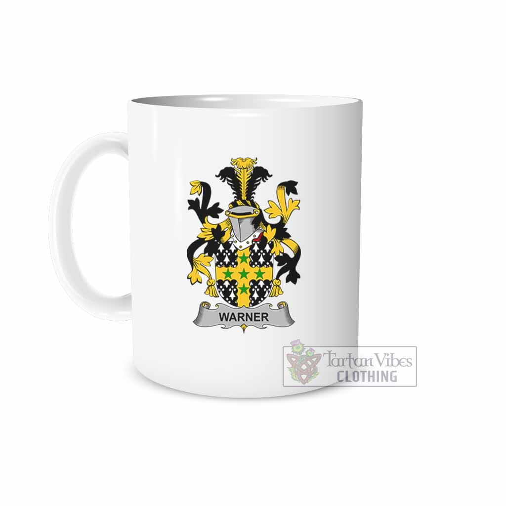 Warner Irish Clan Coat of Arms Ceramic Mug White - 2D-tartanvibesclothing