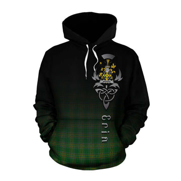 Warner Irish Clan Cotton Hoodie with Coat of Arms Erin Go Bragh Celtic Inspired Pullover Hoodie XS - Tartan Vibes Clothing