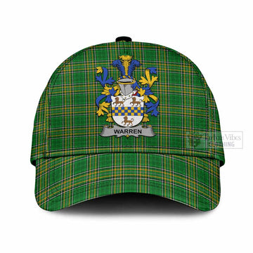 Warren Irish Clan Tartan Classic Cap with Coat of Arms