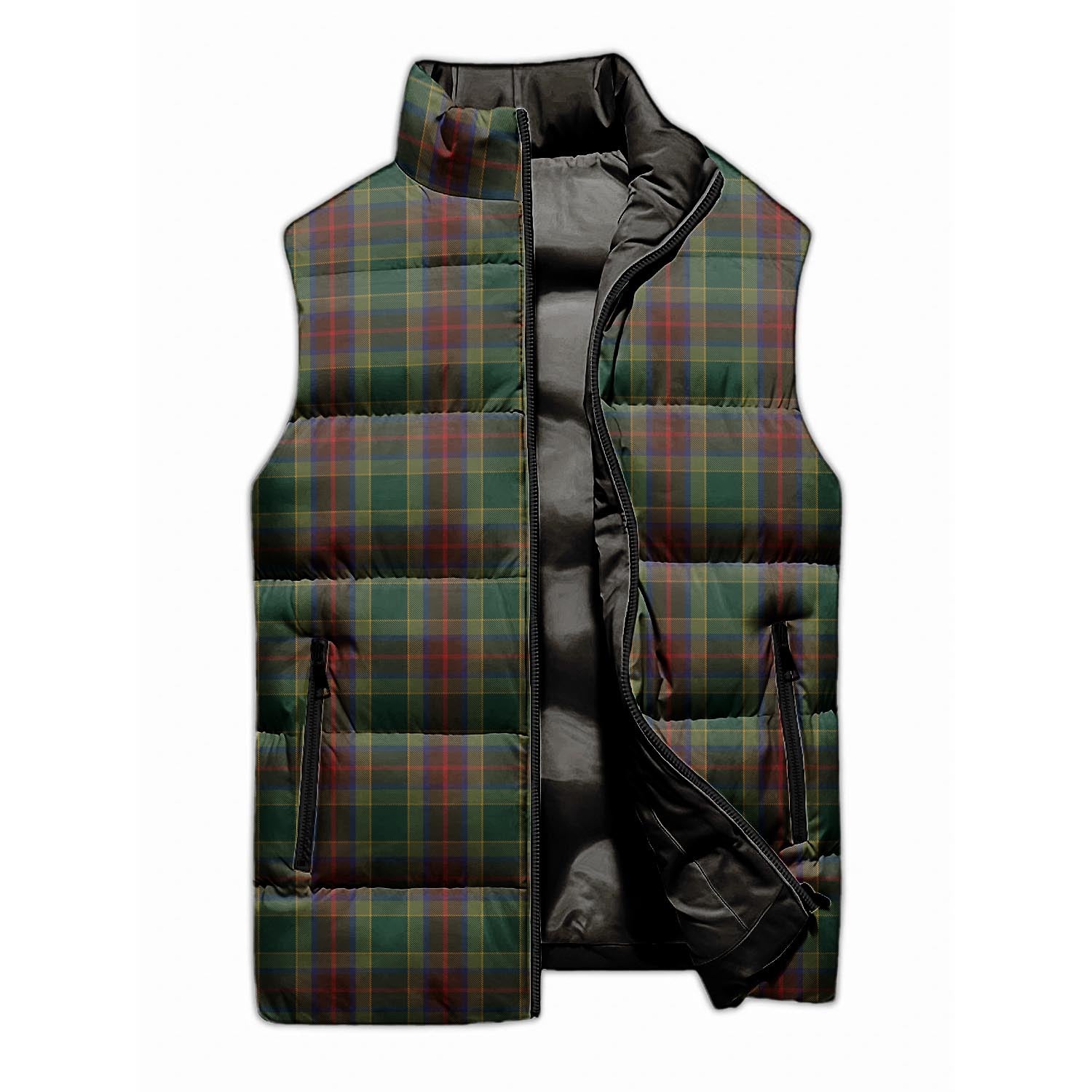 Waterford County Ireland Tartan Sleeveless Puffer Jacket - Tartanvibesclothing