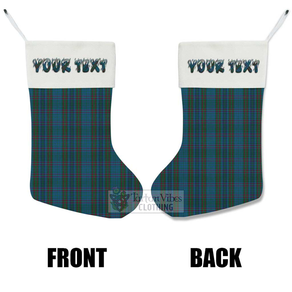 Tartan Vibes Clothing Watkins of Wales Tartan Christmas Stocking with Personalized Text