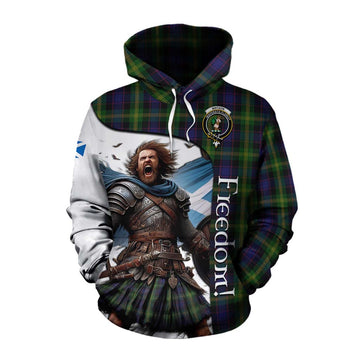 Watson Crest Tartan Cotton Hoodie Inspired by the Freedom of Scottish Warrior