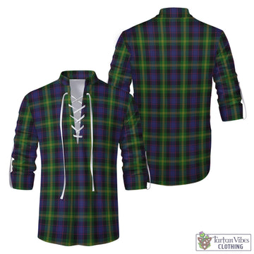 Watson Tartan Men's Scottish Traditional Jacobite Ghillie Kilt Shirt