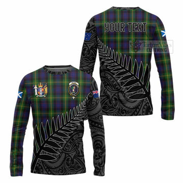 Watson Crest Tartan Long Sleeve T-Shirt with New Zealand Silver Fern Half Style