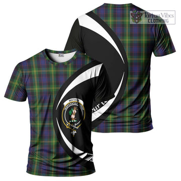 Watson Tartan T-Shirt with Family Crest Circle Style