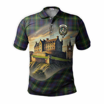 Watson Tartan Family Crest Polo Shirt with Scottish Ancient Castle Style Kid - Tartan Vibes Clothing