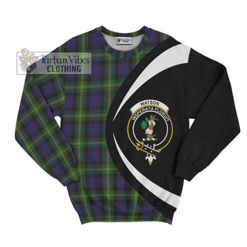 Watson Tartan Sweatshirt with Family Crest Circle Style