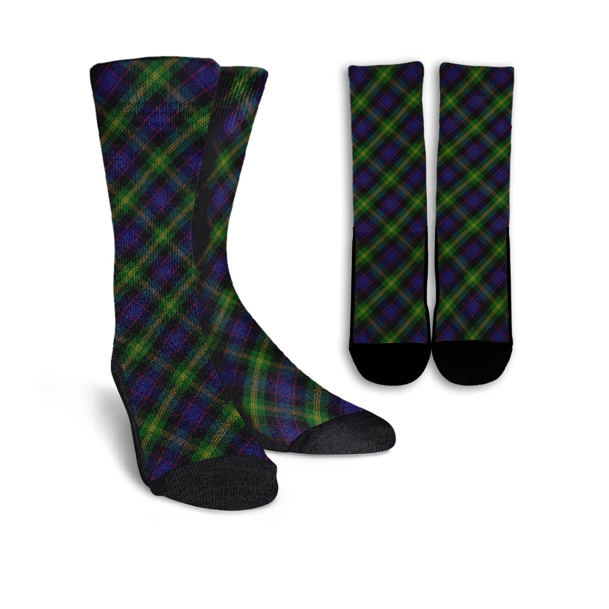 Watson Tartan Crew Socks Cross Style Crew Socks - Tartan Vibes Clothing