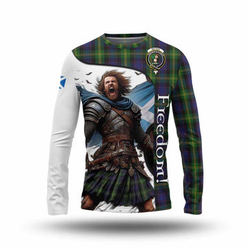 Watson Crest Tartan Long Sleeve T-Shirt Inspired by the Freedom of Scottish Warrior