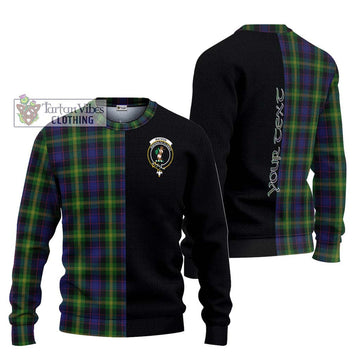 Watson Tartan Ugly Sweater with Family Crest and Half Of Me Style