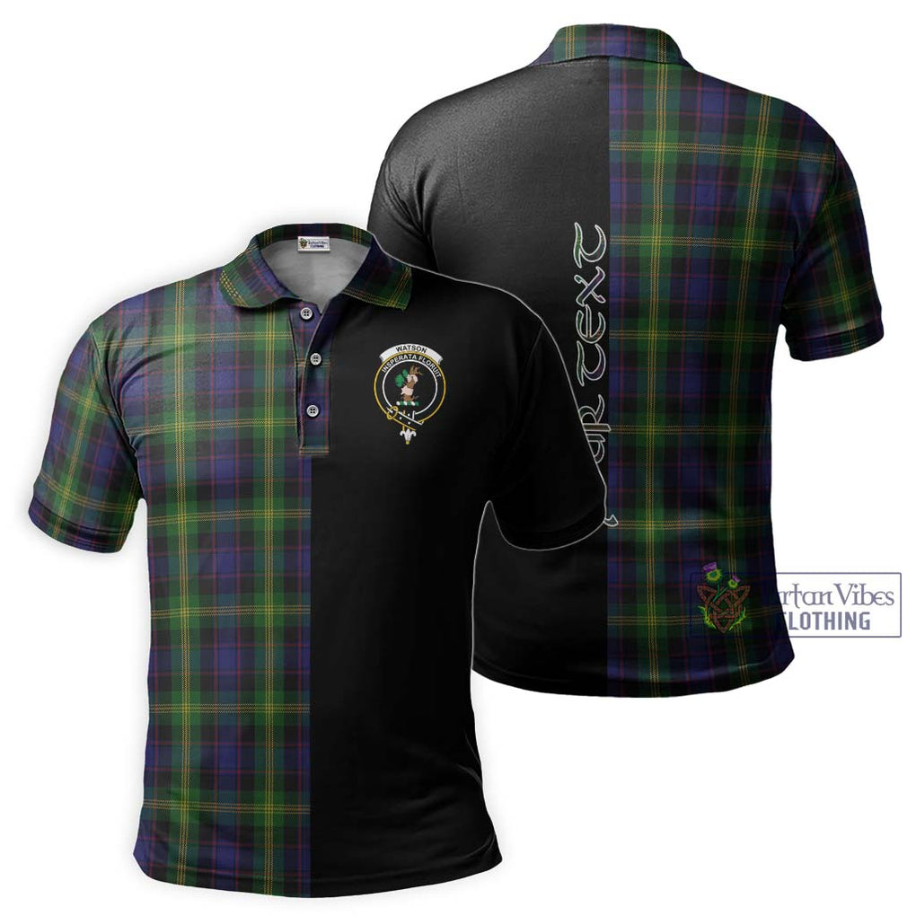 Watson Tartan Polo Shirt with Family Crest and Half Of Me Style Kid - Tartanvibesclothing Shop