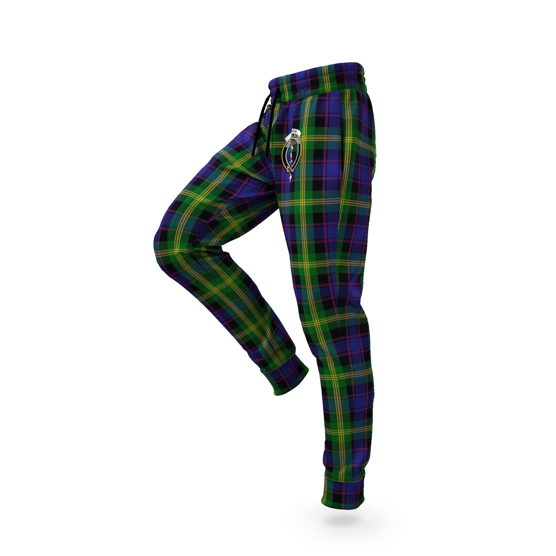 Watson Tartan Joggers Pants with Family Crest S - Tartan Vibes Clothing