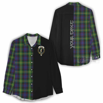 Watson Tartan Women's Casual Shirt with Family Crest and Half Of Me Style