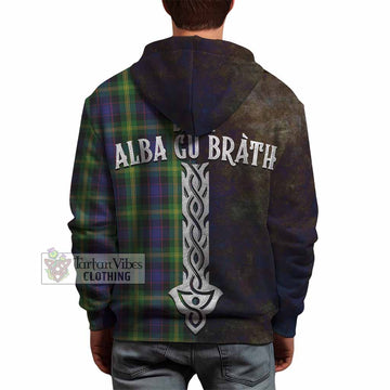 Watson Tartan Family Crest Hoodie Alba Gu Brath Be Brave Lion Ancient Style - Tartan Vibes Clothing
