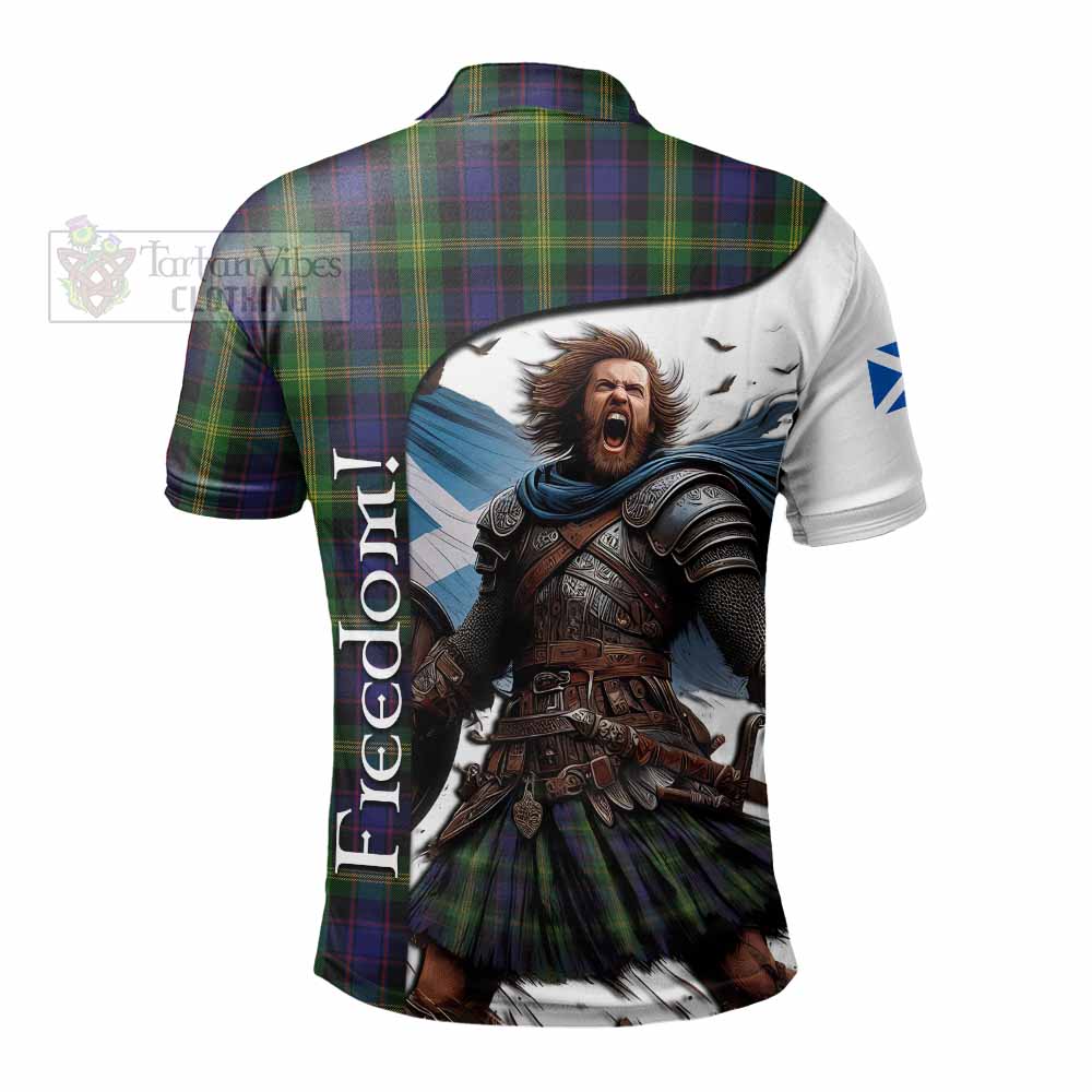 Tartan Vibes Clothing Watson Crest Tartan Polo Shirt Inspired by the Freedom of Scottish Warrior