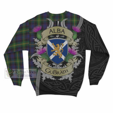 Watson Tartan Family Crest Sweatshirt Lion Rampant Royal Thistle Shield Celtic Inspired - Tartan Vibes Clothing