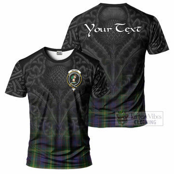 Watson Tartan T-Shirt with Family Crest Celtic Thistle Vibes