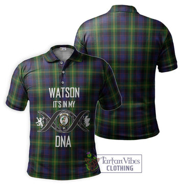 Watson Tartan Polo Shirt with Family Crest DNA In Me Style