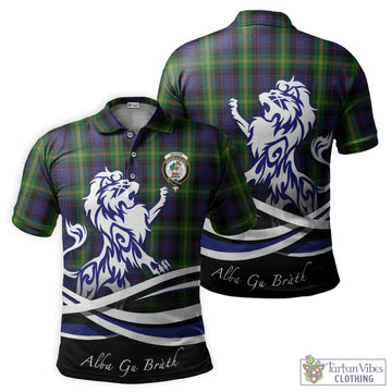 Watson Tartan Polo Shirt with Alba Gu Brath Regal Lion Emblem